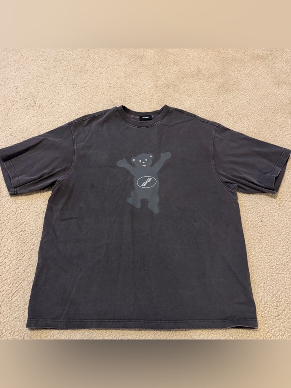 We11done Black Bear Graphic Short Sleeve Tee